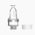 Hoofdhuidapplicator met 5ml schaalverdeling en witte dop voor haargroeiserums - Verbeterde 5ml / Transparant