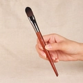 Concealer brush with dark wood handle and soft fiber bristles, numbered 176 for makeup art - F176-Concealer Foundation Brush