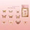 Pegatinas mariposa láser rosa y violeta 20 piezas para decorar diarios - Mariposa de Cristal Rosa