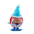 Babbo Natale a carica manuale con corpo rosso sferico e cappello blu a punta - Babbo Natale con cappello a punta (Blu)