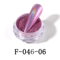 Holographic fuchsia nail glitter powder in a diamond jar, model code F-046-06 - F-046-06 Laser Mirror Powder Fuchsia