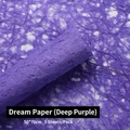 Deep purple dream-like hollow paper for flower bouquet packaging, 5 sheets, 50x70cm - Dark Purple