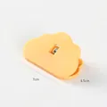 Cloud-shaped yellow plastic sealing clip for food bags measures 7cm by 4.5cm - 7cmx4.5cm / Yellow