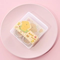 12-roll floral washi tape set in a frosted storage box featuring a cute puppy design - Dog-Orange Set