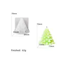 Detailweergave van siliconen mal kerstboom met afmetingen en gewicht van het eindproduct - D4476 Kerstboom 02 (Klein)