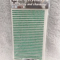 DIY decorative sheet of round green acrylic crystals for car interior and craft design - 3mm / Dark Green