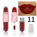 Twee-in-één matte lippenstift en lipgloss in donkerrode kleur, tint 11 - Kleur 11