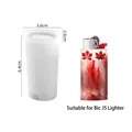 Silicone resin mold for Bic J5 lighter case, translucent cylinder DIY storage craft - Compatible with J5 Model / White Semi-Transparent