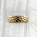 Minimalist rectangular hair clip with a brushed gold finish and hammered texture surface - 9# Gold (Hammered Rectangle)