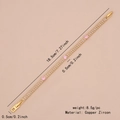 Golden tennis bracelet with pink and white cubic zirconia accents, 18.5cm copper jewelry - Three Round Pink Zircons Style (2# Three Round)