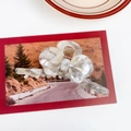 Elegant white marble acetate bow hair claw clip for women with premium stone texture - 11cm / Gold Grey
