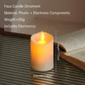 Modern creamy white LED electronic simulation candle light for table decoration - Diameter 5cm * Height 7cm
