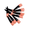 Halloween Hexenkostüm Set mit 10 langen schwarzen spitzen Nägeln für Cosplay - 8*2cm / Schwarze lange Nägel (10 Stück)