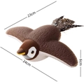 Giocattolo per gatti a forma di uccello in peluche con dimensioni di 24x23x6cm - Passero