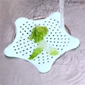 Filtro de silicona azul claro en forma de estrella para fregaderos de cocina y baño - Verde Nórdico