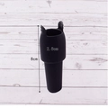 Black silicone wine stopper with handle 8cm height and 2.8cm diameter dimensions - Handle Version / Black