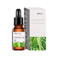 10ml lemongrass essential oil in dark glass dropper bottle with minimalist box packaging - Citronella