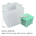 Stampo in silicone geometrico 3D per candele e saponi DIY con design a sfera quadrata - Cubo a 5 Strati