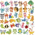DIY 5D diamond painting stickers featuring cartoon forest and sea animals for kids - Summer Insects Animals Series