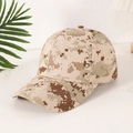 Classic desert digital camouflage baseball cap for outdoor tactical sport sun protection - One Size / Solid Back Style / Beige Brown Digital Camo