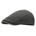 Gorra de estilo vintage en denim gris oscuro lavado para actividades al aire libre unisex - Gris