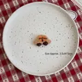 Handmade wool felt car miniature in brown, 3.5x5cm size for DIY Christmas bouquet decor - Car