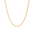 Elegant 18k gold plated stainless steel necklace with hollow heart-shaped links - Heart Weave Chain