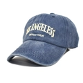 Detaillierte Stickerei des Los Angeles Textes auf der gewaschenen Baumwoll-Basecap - M (56-58cm) / Marineblau