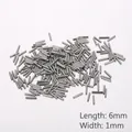 Roestvrijstalen cilindrische paspennen van 6x1mm voor precisiepositionering - 6x1mm Cilindrische pen (KLJ7939-K)