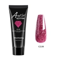 Misscheering GL08 bright pink glitter acryl nail gel in a 15ml tube for extensions - Sequin Pink (GL08)