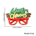 Christmas party glasses featuring reindeer horns, Merry Christmas text and snowman decor - Merry Christmas Letter C