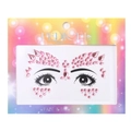 Pink PEDICEL face and body jewels for children, sparkling acrylic eye stickers for makeup - Style DE-1-4 / Pink