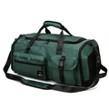 Deep green waterproof travel bag with large capacity for fitness and sports usage - Dark Green