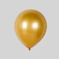 Single 10 inch 1.8g golden chrome metallic latex balloon for party decoration - Metallic Gold - Medium