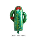 73x63cm green cactus foil balloon with red flowers for tropical Hawaiian party decor - 73*63cm / Cactus
