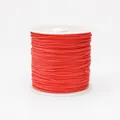 Close-up of 0.8mm red nylon thread spool for DIY jewelry making and knotting crafts - Color 184 Brown