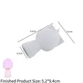 Vue détaillée du moule en silicone champignon 3D avec dimensions du produit fini - No. 1 Champignon
