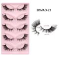 Ψεύτικες βλεφαρίδες cat-eye με ντεγκραντέ 10-17mm και μαύρη βαμβακερή ταινία - 3DMAO-21