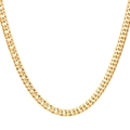 Cadena cubana clásica de titanio dorado con colgante cuadrado para hombre estilo streetwear - Pulsera 20CM / Ancho 5.5mm / Dorado