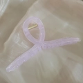 Elegant lavender purple translucent shark hair claw clip in a glossy minimalist finish - Glossy Purple