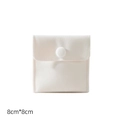 Sacchetto per gioielli in velluto bianco con bottone, custodia quadrata 8x8cm - 规格(8cm*8cm) / Beige