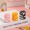 Temperamatite carini a forma di zampa di gatto in rosa giallo e nero per scuola - Colore Casuale