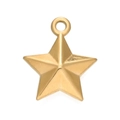 Gold plated stainless steel starfish pendant for DIY jewelry making accessories - Gold 551# Star / 12.5*14.5mm