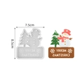 Siliconen mal sneeuwpop en kerstboom voor doe-het-zelf hars, variant breedte 7,5 cm - Vrolijk Kerstfeest