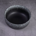 Bol à ramen en céramique noire de style japonais avec motifs mouchetés blancs - Bol Tangseng 6.5 Pouces (160*78mm) / Noir Neige d'Hiver