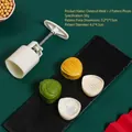 Chestnut shaped 50g mooncake press mold with two stamps for making pastry desserts - 50g 3D Chestnut (1 Mold 2 Stamps)