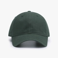 Deep green baseball cap with six-panel design and curved brim in premium cotton - Adjustable / Army Green