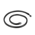 Hip hop style black titanium steel snake chain necklace for men with lobster clasp - 5mm Width 50cm Length / Black