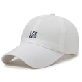 White quick-dry baseball cap with blue LEGE nds embroidery in minimalist design - Adjustable / White