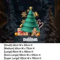 Christmas tree and gingerbread man static window stickers in multiple sizes for decor - Christmas Tree Gingerbread Man-Static Glue-Free / Small Size【40*50CM】